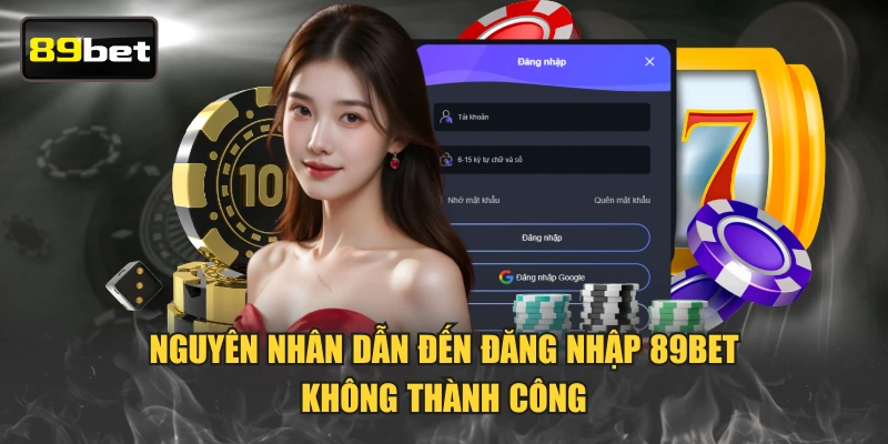 Nguyên nhân dẫn đến đăng nhập 89BET không thành công